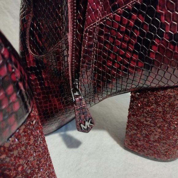 🌎 Michael Kors || 3.5" Marcella Leather Ankle Boot - Picture 7 of 15